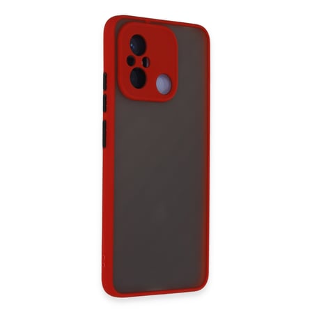 Redmi 12C Kılıf Montreal Silikon Kapak - Kırmızı