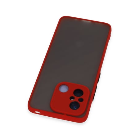 Redmi 12C Kılıf Montreal Silikon Kapak - Kırmızı