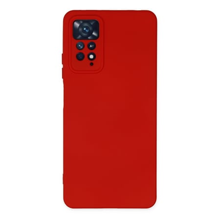 Redmi Note 11 Pro Kılıf Nano içi Kadife Silikon - Kırmızı