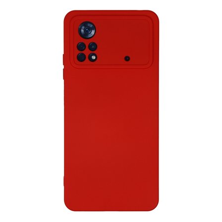 Poco X4 Pro 5G Kılıf Nano içi Kadife Silikon - Kırmızı