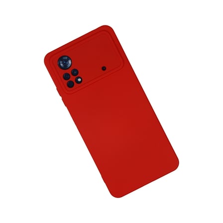 Poco X4 Pro 5G Kılıf Nano içi Kadife Silikon - Kırmızı