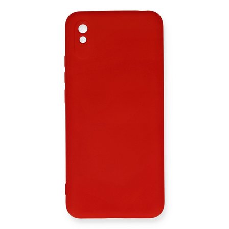 Redmi 9A Kılıf Nano içi Kadife Silikon - Kırmızı