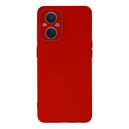 Reno 7 Lite Kılıf Lansman Glass Kapak - Kırmızı