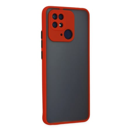Redmi 10C Kılıf Montreal Silikon Kapak - Kırmızı
