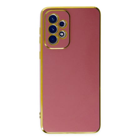 Erdo Ticaret Samsung Galaxy A23 4G Kılıf Kırmızı Silikon Arka Kapak Volet Tasarım