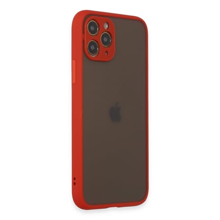 iPhone 11 Pro Kılıf Montreal Silikon Kapak - Kırmızı