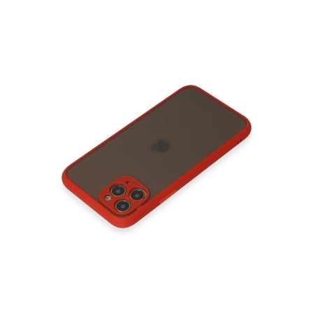 iPhone 11 Pro Kılıf Montreal Silikon Kapak - Kırmızı