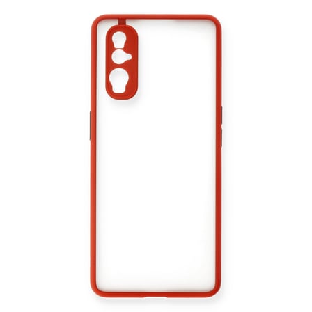 Find X2 Kılıf Montreal Silikon Kapak - Kırmızı