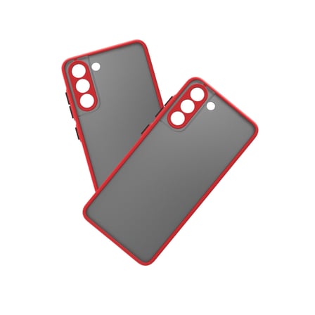 Galaxy S21 FE Kılıf Montreal Silikon Kapak - Kırmızı