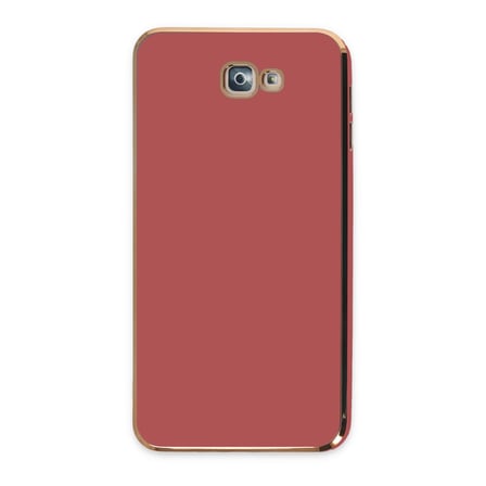 Galaxy J7 Prime Kılıf Volet Silikon - Kırmızı
