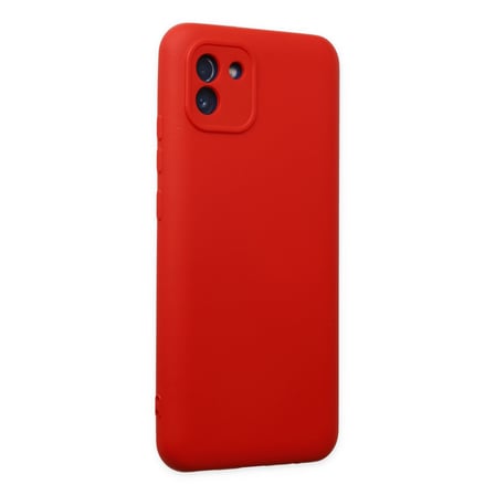 Galaxy A03 Kılıf Nano içi Kadife Silikon - Kırmızı