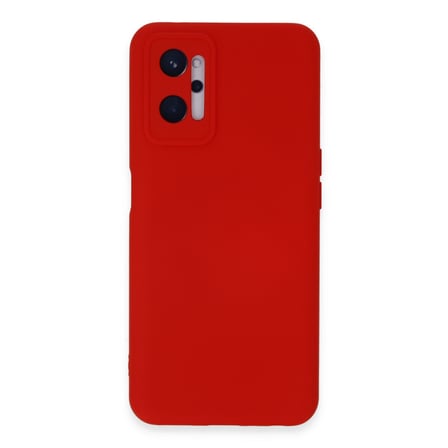 Realme 9i 4G Kılıf Nano içi Kadife Silikon - Kırmızı