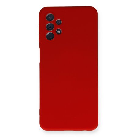 Galaxy A52 Kılıf Nano içi Kadife Silikon - Kırmızı