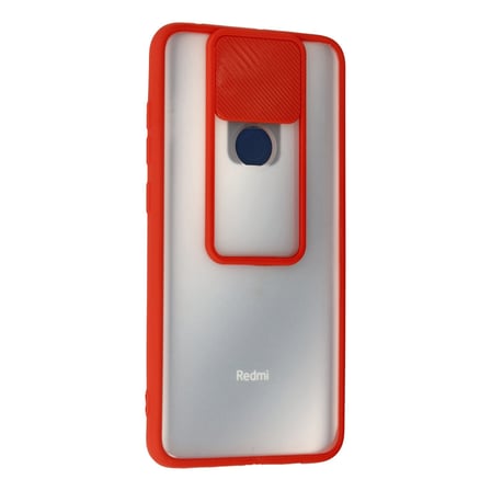 Note 9 Kılıf Palm Buzlu Kamera Sürgülü Silikon - Kırmızı