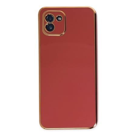 Galaxy A03 Kılıf Volet Silikon - Kırmızı