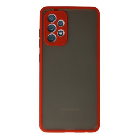 Galaxy A72 Kılıf Montreal Silikon Kapak - Kırmızı