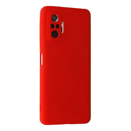 Redmi Note 10 Pro Kılıf Nano içi Kadife Silikon - Kırmızı