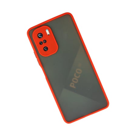 Poco F3 Kılıf Montreal Silikon Kapak - Kırmızı