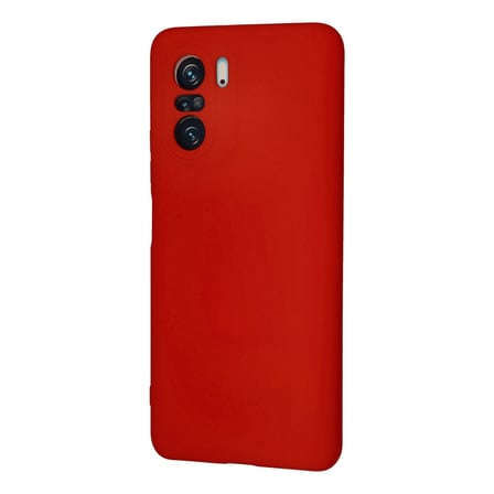 Poco F3 Kılıf Nano içi Kadife Silikon - Kırmızı