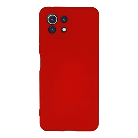 Mİ 11 Lite Kılıf Nano içi Kadife Silikon - Kırmızı