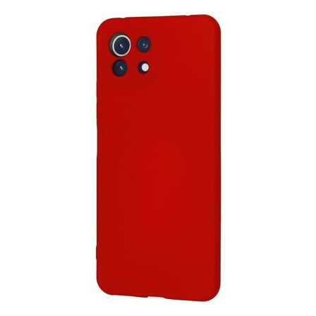 Mİ 11 Lite Kılıf Nano içi Kadife Silikon - Kırmızı