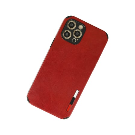 iPhone 12 Pro Kılıf Loop Deri Silikon - Kırmızı