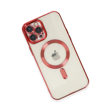 iPhone 12 Pro Max Kılıf Kross Magneticsafe Kapak - Kırmızı