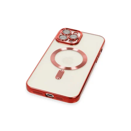iPhone 12 Pro Max Kılıf Kross Magneticsafe Kapak - Kırmızı