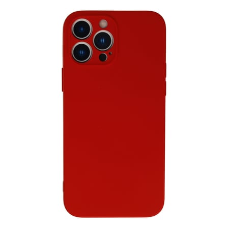 iPhone 13 Pro Max Kılıf Nano içi Kadife Silikon - Kırmızı