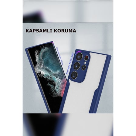 Galaxy S23 Ultra Kılıf Platin Silikon - Kırmızı