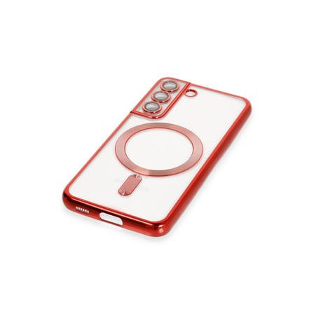 Erdo Ticaret Galaxy S22 Kılıf Kırmızı MagSafe Arka Kılıf
