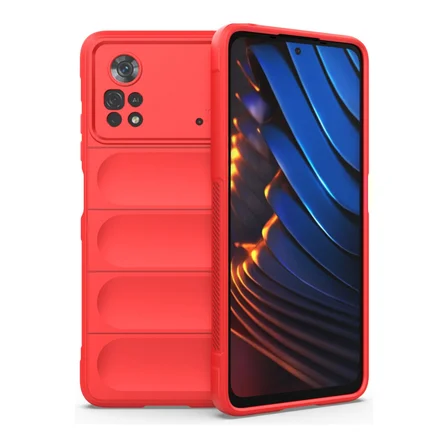 Poco X4 Pro 5G Kılıf Optimum Silikon - Kırmızı