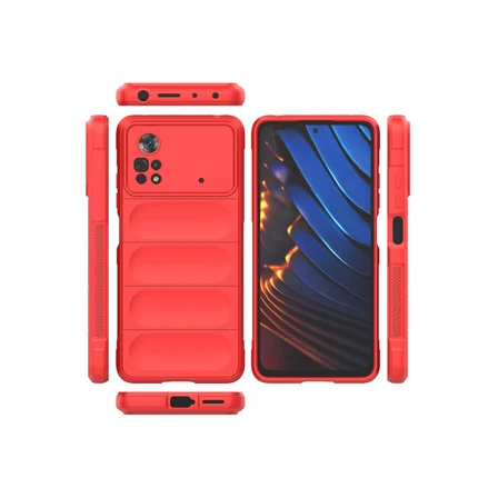 Poco X4 Pro 5G Kılıf Optimum Silikon - Kırmızı