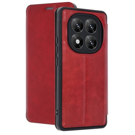 Redmi Note 14 Pro 5G Kılıf Flip Cover - Kırmızı