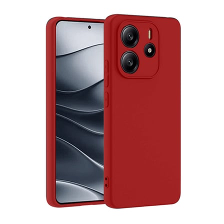 Redmi Note 14 4G Kılıf First Silikon - Kırmızı