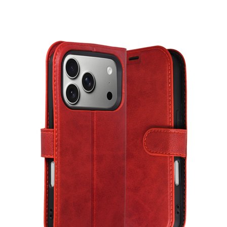iPhone 17 Pro Trend S Plus Kapaklı Kılıf - Kırmızı