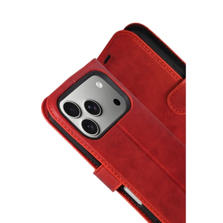 iPhone 17 Pro Max Trend S Plus Kapaklı Kılıf - Kırmızı