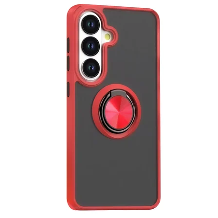 Galaxy S26 Montreal Yüzüklü Silikon Kapak - Kırmızı