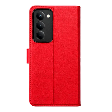 Redmi 15 5G Trend S Plus Kapaklı Kılıf - Kırmızı