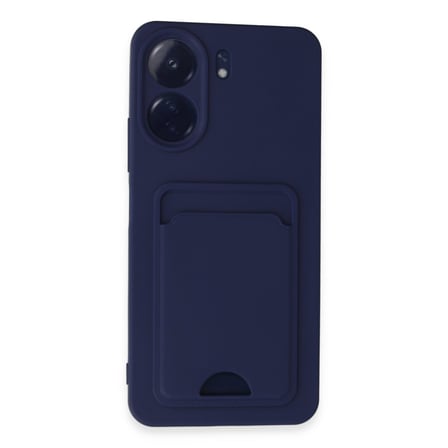 Redmi 13C Kılıf Kelvin Kartvizitli Silikon - Lacivert