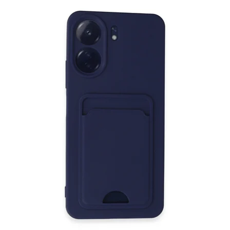 Redmi 13C Kılıf Kelvin Kartvizitli Silikon - Lacivert