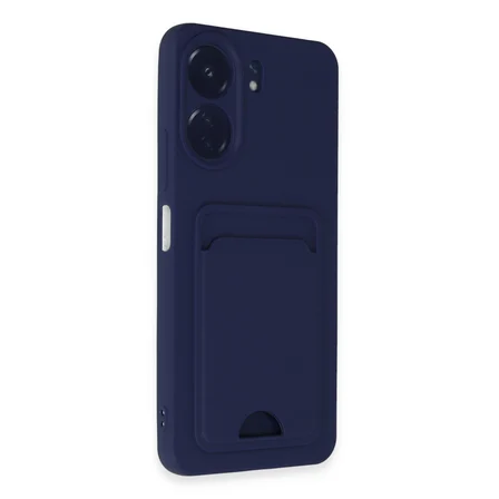 Redmi 13C Kılıf Kelvin Kartvizitli Silikon - Lacivert