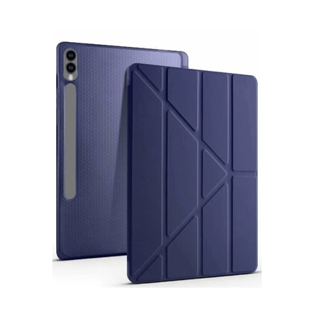 galaxy x610 tab s9 fe plus 12.4 kılıf kalemlikli mars tablet kılıfı - lacivert