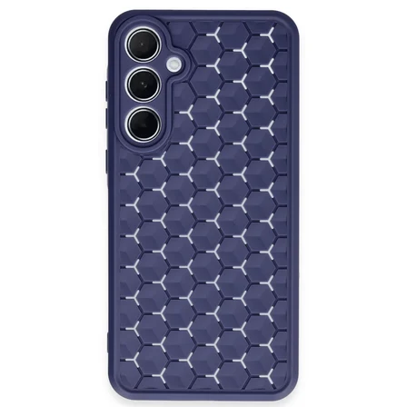 Galaxy A25 5G Kılıf Petek Silikon Kapak - Lacivert