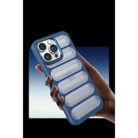 iPhone 15 Pro Max Kılıf Airmax Silikon Kapak - Lacivert