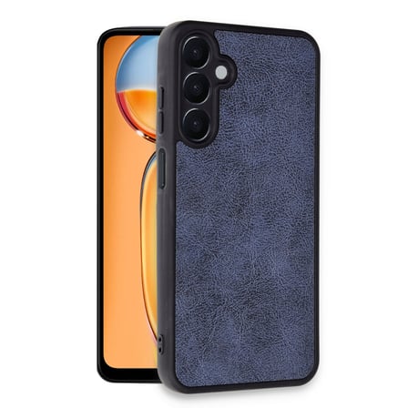 Galaxy A25 5G Kılıf Aras Deri Kapak - Lacivert