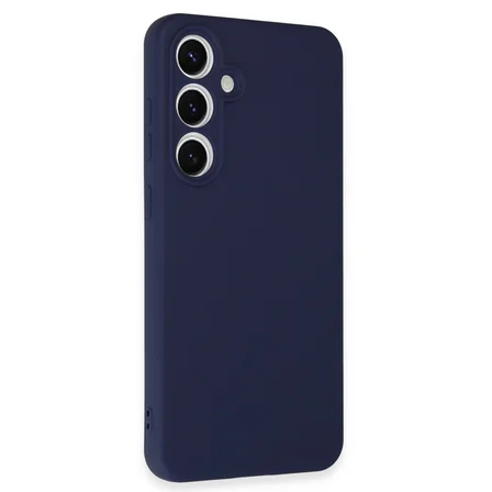 Galaxy S24 FE Kılıf Nano içi Kadife Silikon - Lacivert