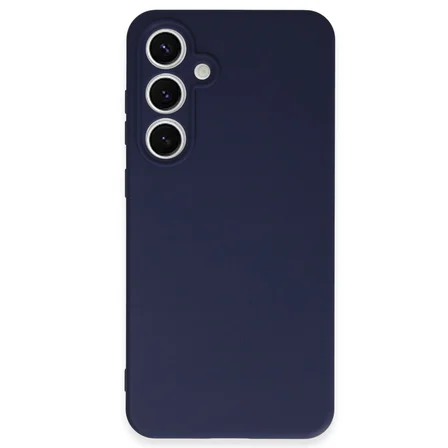 Galaxy S24 FE Kılıf Nano içi Kadife Silikon - Lacivert