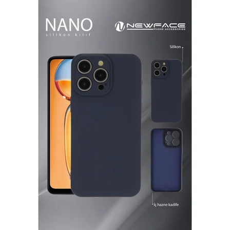 Galaxy S24 FE Kılıf Nano içi Kadife Silikon - Lacivert