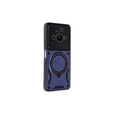 C61 Kılıf Joy Lens Standlı Kapak - Lacivert